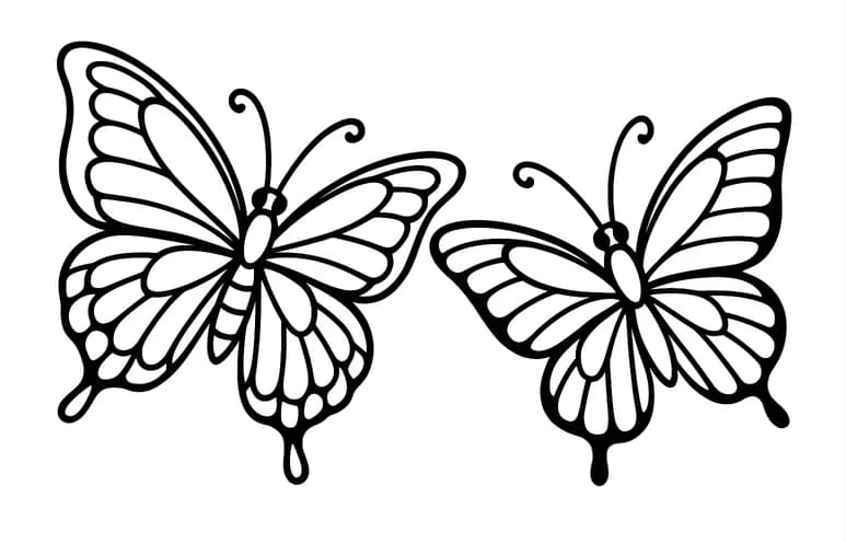 Monarch Butterfly Coloring Page
