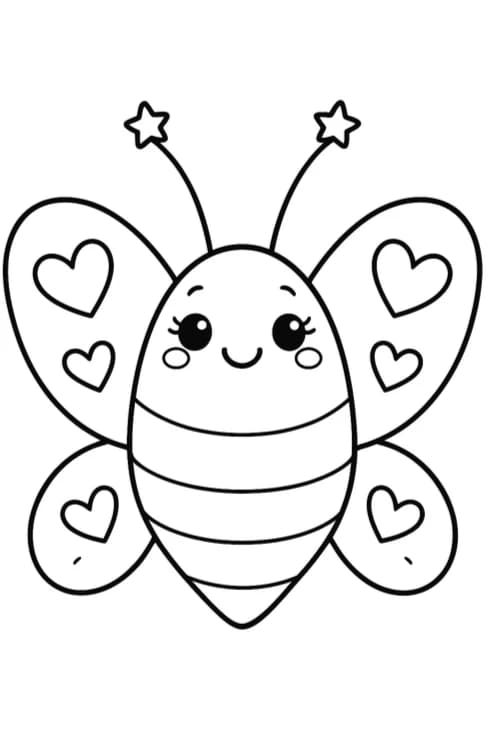 Chubby cartoon butterfly